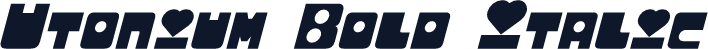 Utonium Bold Italic