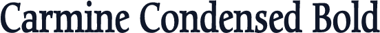 Carmine Condensed Bold
