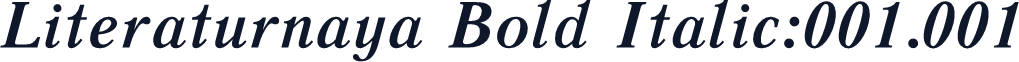 Literaturnaya Bold Italic:001.001