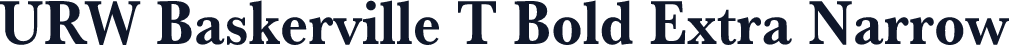 URW Baskerville T Bold Extra Narrow