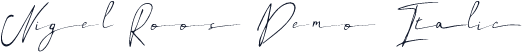 Nigel Roos Demo Italic