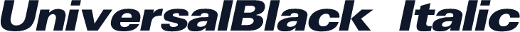 UniversalBlack Italic