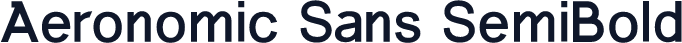 Aeronomic Sans SemiBold