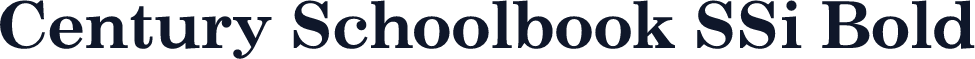 Century Schoolbook SSi Bold