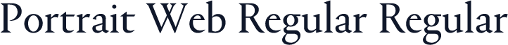 Portrait Web Regular Regular