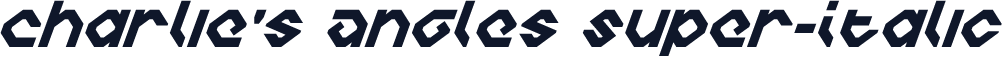 Charlie's Angles Super-Italic