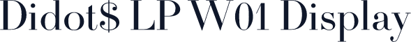 Didot$ LP W01 Display