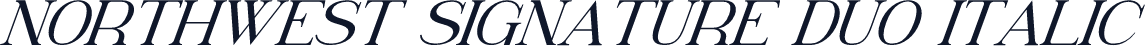 Northwest Signature Duo Italic