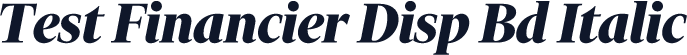 Test Financier Disp Bd Italic
