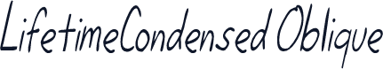 LifetimeCondensed Oblique