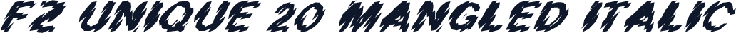 FZ UNIQUE 20 MANGLED ITALIC