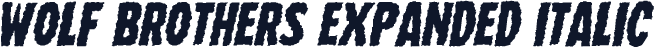 Wolf Brothers Expanded Italic