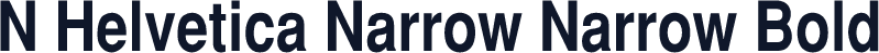 N Helvetica Narrow Narrow Bold