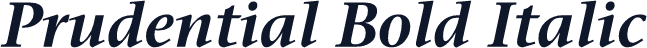 Prudential Bold Italic