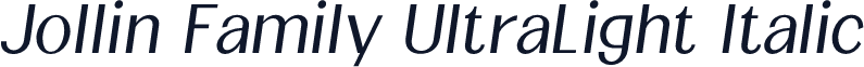Jollin Family UltraLight Italic