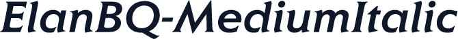 ElanBQ-MediumItalic