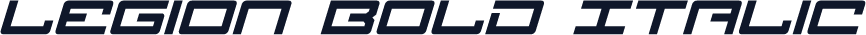 Legion Bold Italic