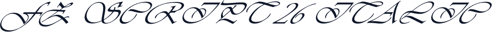 FZ SCRIPT 26 ITALIC