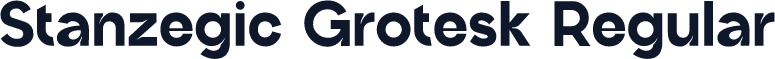 Stanzegic Grotesk Regular