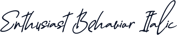 Enthusiast Behavior Italic