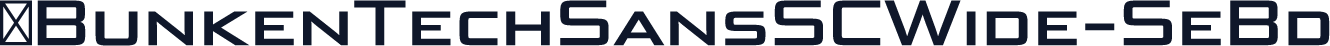 ☞BunkenTechSansSCWide-SeBd