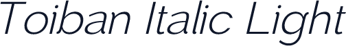 Toiban Italic Light