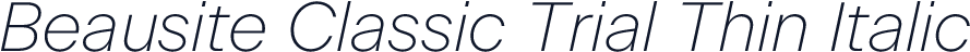 Beausite Classic Trial Thin Italic