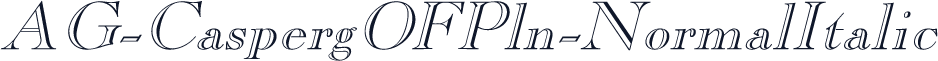 AG-CaspergOFPln-NormalItalic