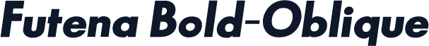 Futena Bold-Oblique