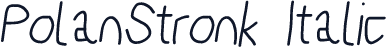 PolanStronk Italic
