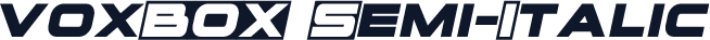voxBOX Semi-Italic