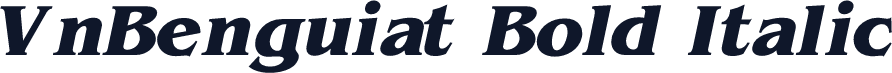 VnBenguiat Bold Italic