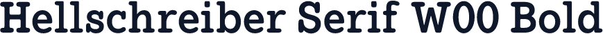 Hellschreiber Serif W00 Bold