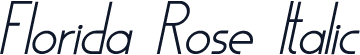 Florida Rose Italic