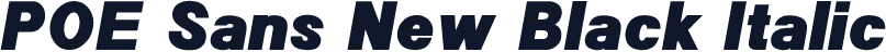 POE Sans New Black Italic
