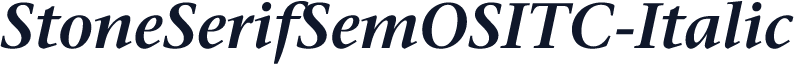 StoneSerifSemOSITC-Italic