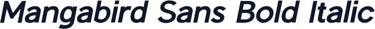 Mangabird Sans Bold Italic