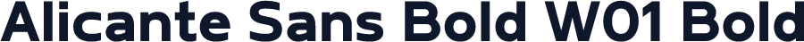 Alicante Sans Bold W01 Bold