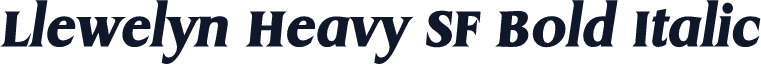 Llewelyn Heavy SF Bold Italic