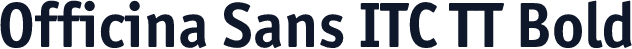 Officina Sans ITC TT Bold