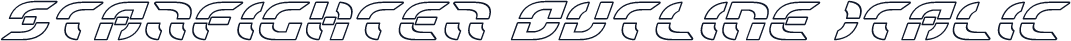 Starfighter Outline Italic