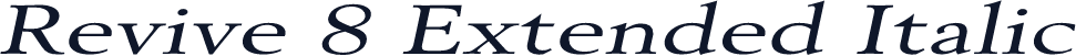 Revive 8 Extended Italic