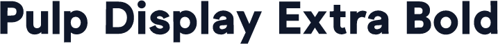Pulp Display Extra Bold