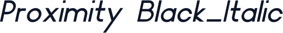 Proximity Black_Italic