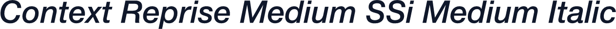Context Reprise Medium SSi Medium Italic