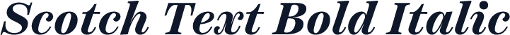 Scotch Text Bold Italic