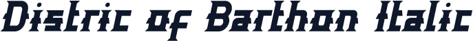 Distric of Barthon Italic