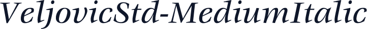 VeljovicStd-MediumItalic