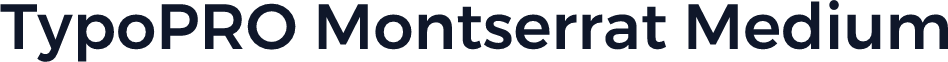 TypoPRO Montserrat Medium
