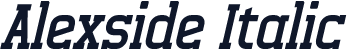 Alexside Italic